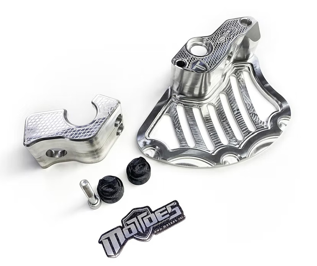 PROTECTOR DE DISCO Y HORQUILLA DELANTERA MOTOES HUSQ,KTM,GASGAS 2016 - 2025 - Imagen 1