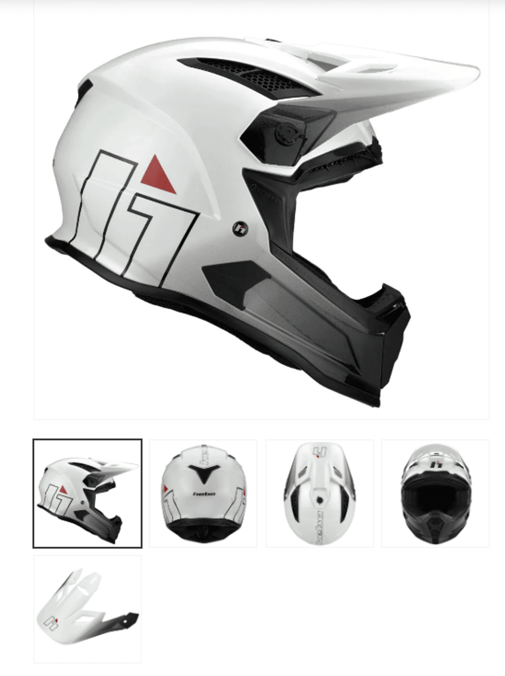 CASCO HEBO Hmx-P01 Brain COLOR BLANCO CON GRIS TALLA M - Imagen 1