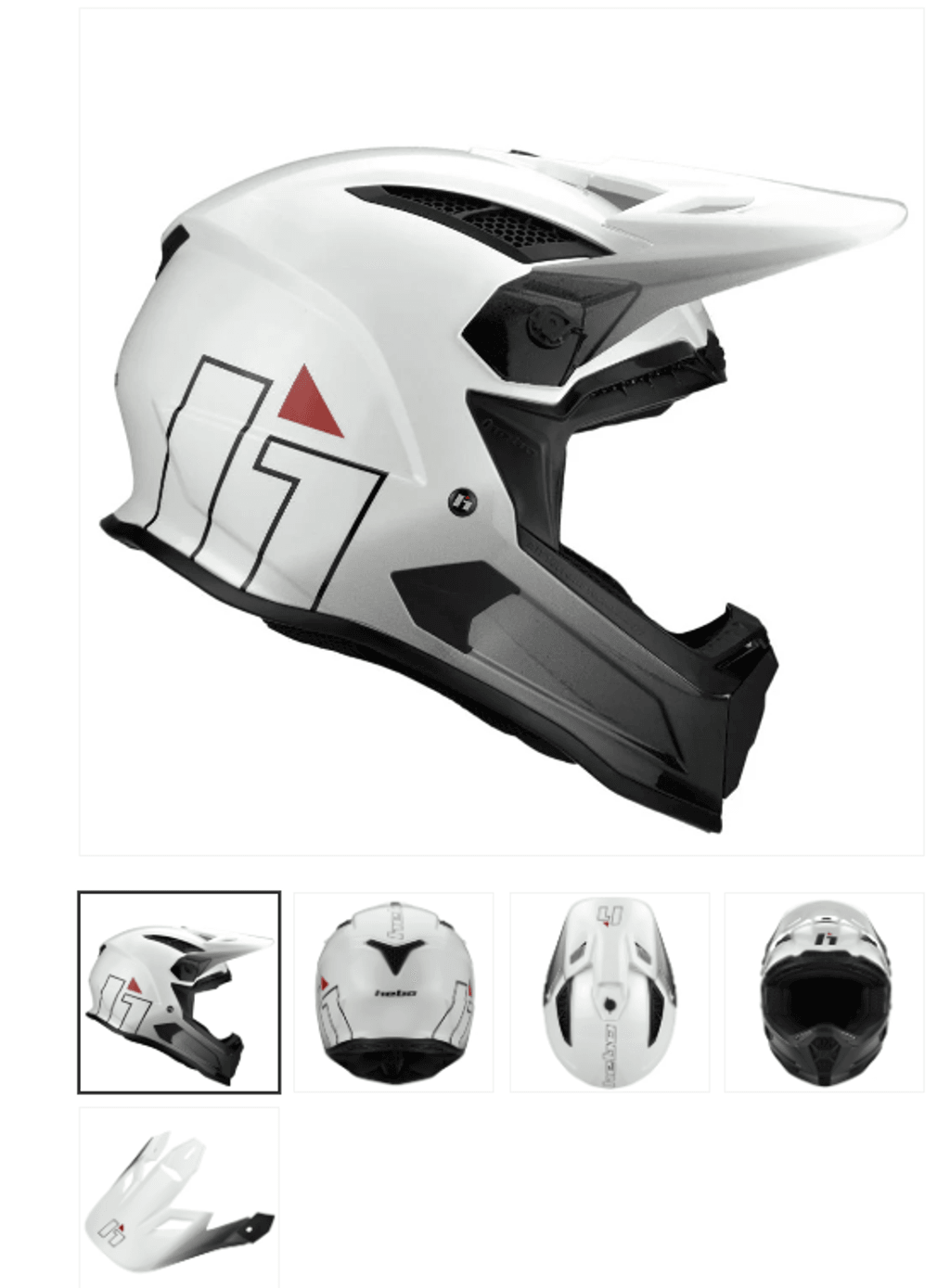 CASCO HEBO Hmx-P01 Brain COLOR BLANCO CON GRIS TALLA L - Imagen 1