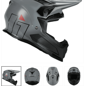 CASCO HEBO Hmx-P01 Brain COLOR GRIS CON NEGRO TALLA S